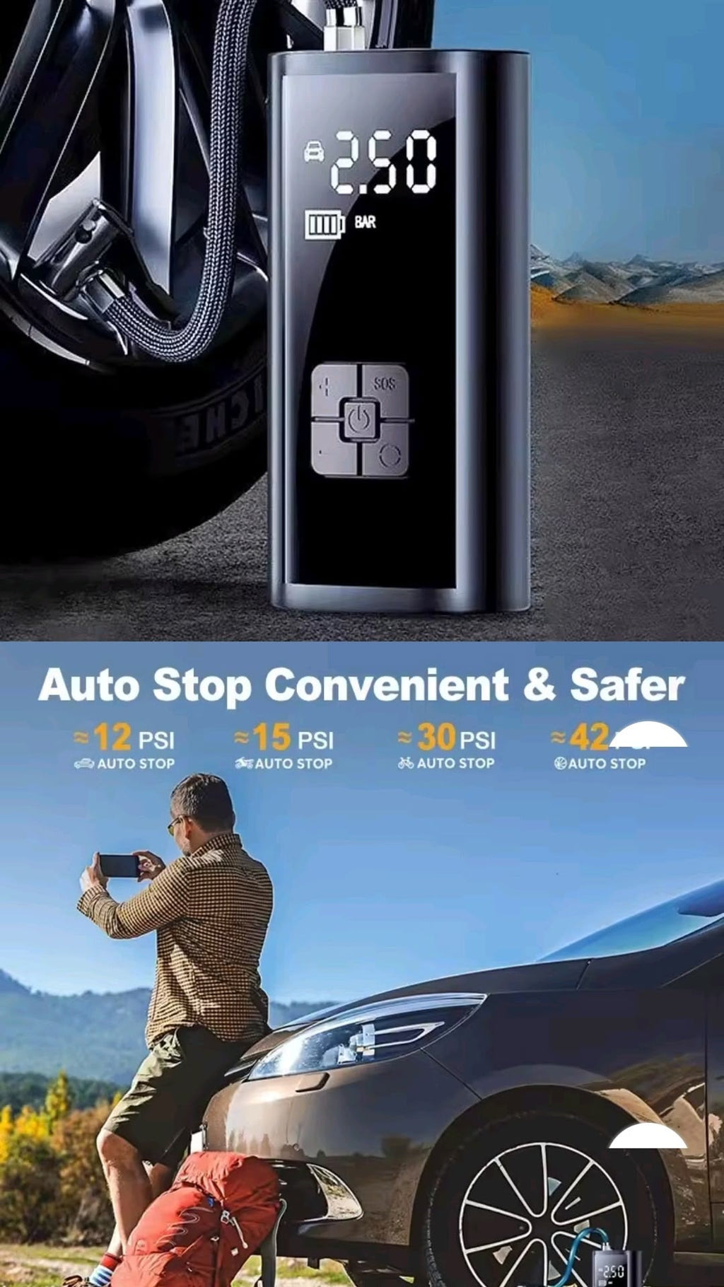 Smart Portable Tyre Inflator
