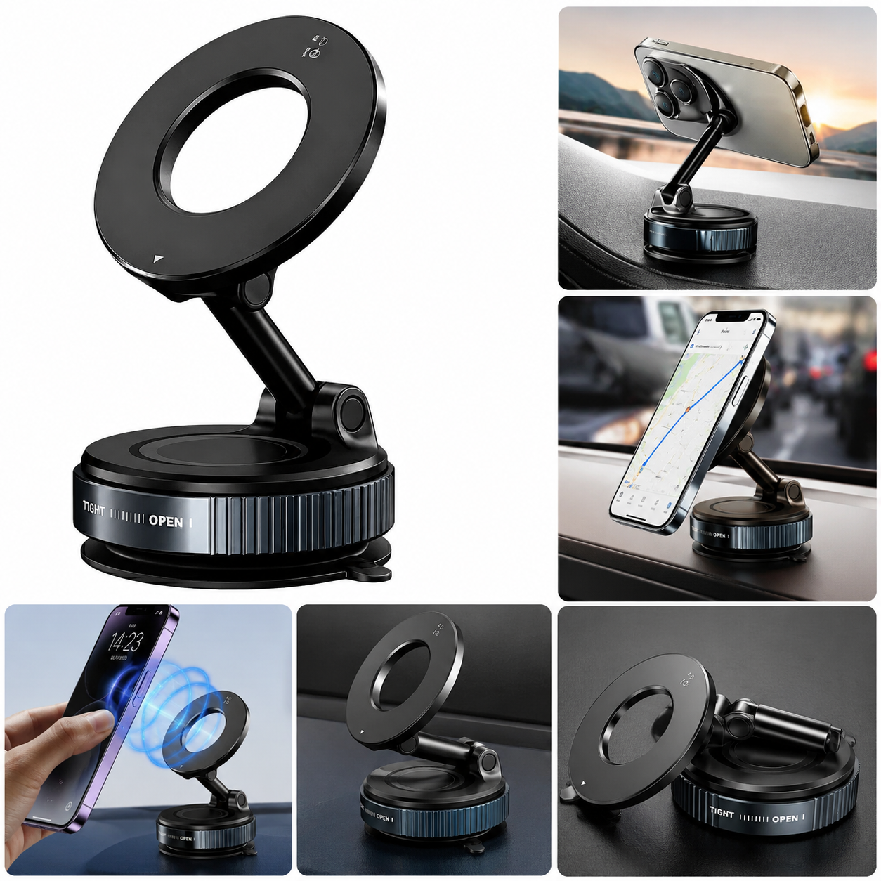 360°  Magnetic Car Phone Holder